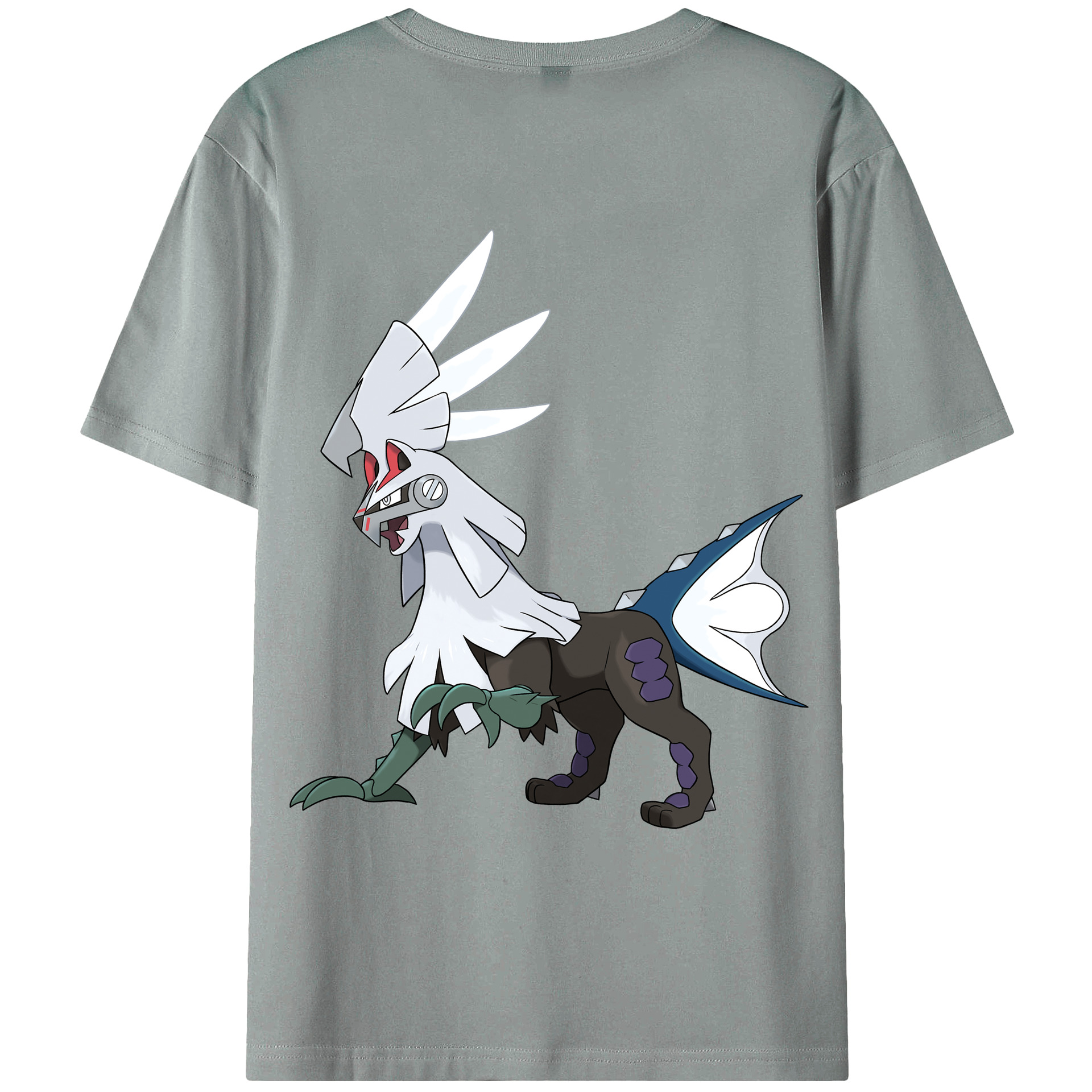 （画像用） ポケットモンスター Pokémon 綿100％ メンズ半袖Tシャツ（バックプリント） 通気性